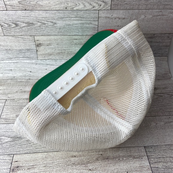 Maui Hat Mesh Trucker Snapback Rope Adjustable Cap Red White Blue Beach Wear - Picture 7 of 16